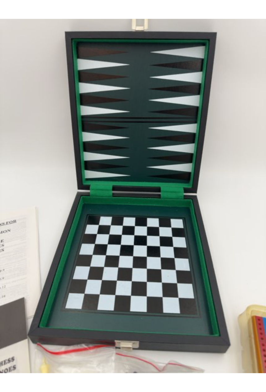 5 forskellige spil i spillekuffert